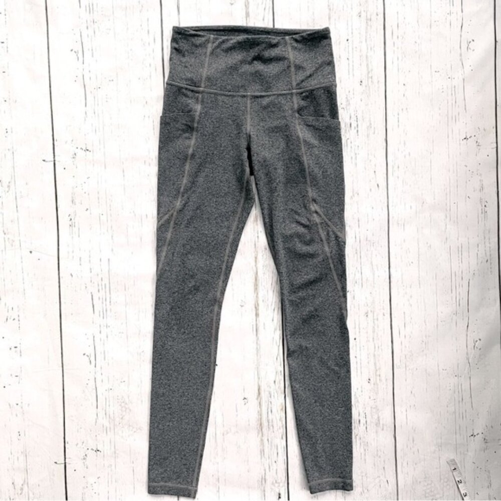 Athleta Women’s Salutation Stash 7/8 Tight High Rise Gray Ankle Leggings Size XS